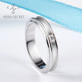 Factory Outlet Classic  White Gold Ring For Men Wedding Platinum Jewelry